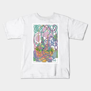 Mr Squiggly Painting Easter Eggs Kids T-Shirt